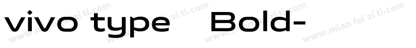 vivo type 简 Bold字体转换